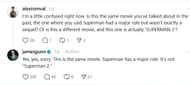James Gunn responded to a user on Threads (Image via Threads/@jamesgunn)